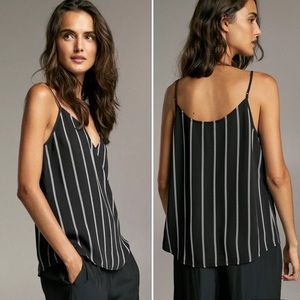 Aritzia Babaton Draped Pinstripe Everly Camisole